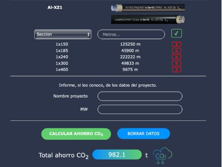 Prysmian calculadora